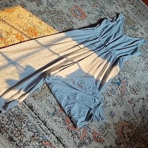 Old Navy Breath On  V-neck wide leg jumsuit. Sz Lg